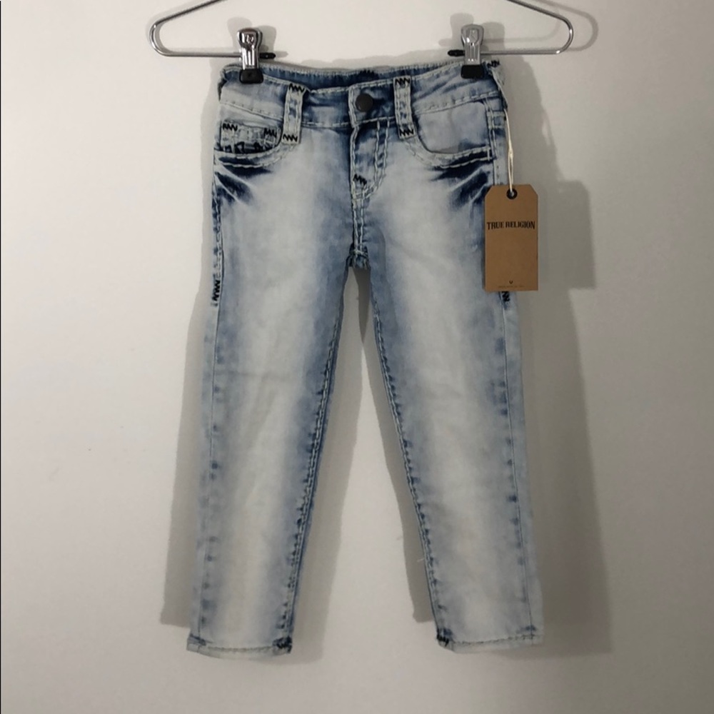 NWT True Religion Girls Blue Jeans 4T